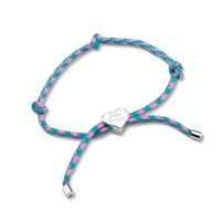 Couture Kingdom - Care Bears - Logo Corded Bracelet Silver