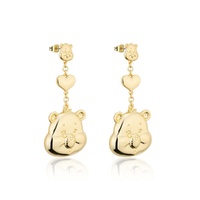 Couture Kingdom - Care Bears - Statement Drop Earrings Gold