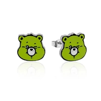Couture Kingdom - Care Bears - Good Luck Bear Enamel Stud Earrings