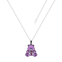 Couture Kingdom - Care Bears - Share Bear Belly Badge Enamel Necklace