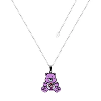 Couture Kingdom - Care Bears - Share Bear Belly Badge Enamel Necklace