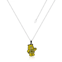Couture Kingdom - Care Bears - Funshine Bear Belly Badge Enamel Necklace