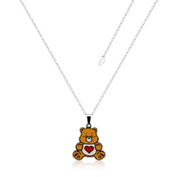 Couture Kingdom - Care Bears - Tenderheart Bear Belly Badge Enamel Necklace