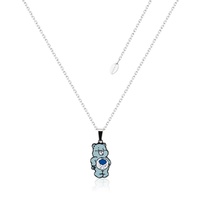 Couture Kingdom - Care Bears - Grumpy Bear Belly Badge Enamel Necklace