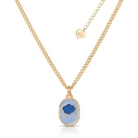 Couture Kingdom - Care Bears - Grumpy Bear Belly Badge Necklace Yellow Gold