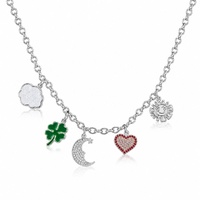 Couture Kingdom - Care Bears - Belly Badge Charm Necklace Silver