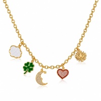 Couture Kingdom - Care Bears - Belly Badge Charm Necklace Yellow Gold