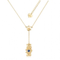 Couture Kingdom - Care Bears - Grumpy Bear Crystal Necklace Yellow Gold