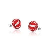 Coca Cola Couture Kingdom - Bottle Cap Cufflinks White Gold