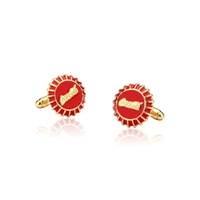 Coca Cola Couture Kingdom - Bottle Cap Cufflinks Yellow Gold