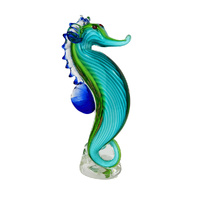 Zibo Glass Ornament - Bargibant Seahorse