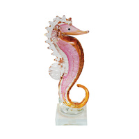 Russell Collection Coloured Glass Ornament - Seahorse Morse