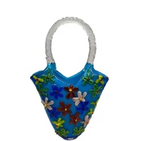 Zibo Glass Vase - Daisy Bleu Bag Vase