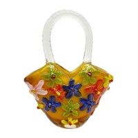 Zibo Glass Vase - Daisy Buttercup Bag Vase