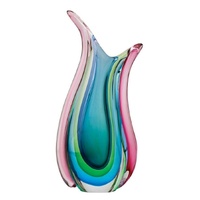 Russell Collection Coloured Glass Vase - Rainbow