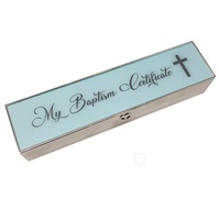 Baptism Certificate Box - Blue