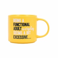 Splosh Cheeky Mug - Being A Functional Adult seems a bit excessive