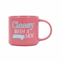 Splosh Cheeky Mug - Classy With A Savage Side