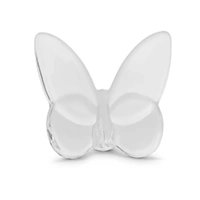 Russell Collection Glass Ornament - Butterfly Clear