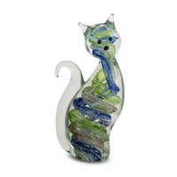 Zibo Glass Ornament - Miniature Kitty Tail Down