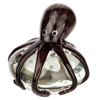 Russell Collection Coloured Glass Ornament - Miniature Octopus Puti