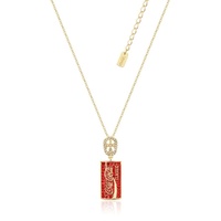 Coca Cola Couture Kingdom - Classic Can Crystal Necklace Yellow Gold