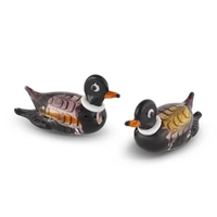 Zibo Glass Ornament - Nano Ducks (Set of 2)