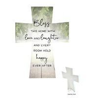 Ceramic Cross - Bless This House