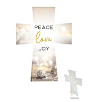 Ceramic Cross - Christmas Peace