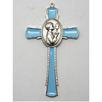 Holy Communion Enamel Cross - Blue