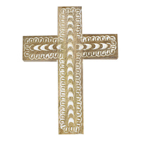 Coast To Coast Home - Décor Cross Dakota White Wash 15X20cm