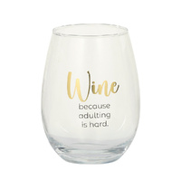 Assemble Kitchen - Stemless Wine Glass - Adulting