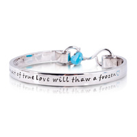 Disney Couture Kingdom - Frozen - Charm Bangle Junior Size White Gold