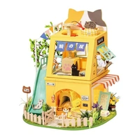 Rolife Wooden Model - DIY Miniature House Cat House