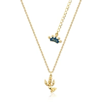 Couture Kingdom - Disney - Beauty and the Beast Lumiere Necklace Junior Yellow Gold