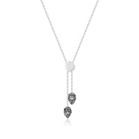 Disney Couture Kingdom - The Lion King - Simba Vs Scar Necklace White Gold