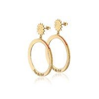 Disney Couture Kingdom - The Lion King - Hear Me Roar Hoop Earrings Yellow Gold