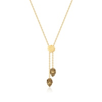 Disney Couture Kingdom - The Lion King - Simba Vs Scar Necklace Yellow Gold