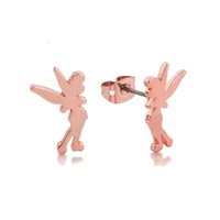Disney Couture Kingdom - Tinkerbell - Silhouette Stud Earrings Rose Gold
