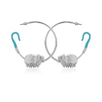 Disney Couture Kingdom - Toy Story - Bo Peep Hoop Earrings White Gold