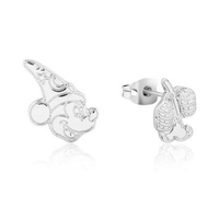Disney Couture Kingdom - Fantasia - Sorcerer's Mop Stud Earrings White Gold
