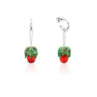 Disney Couture Kingdom - Snow White and the Seven Dwarfs - Evil Queen Poison Apple Earrings Silver