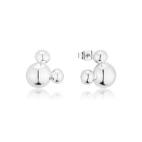 Disney Couture Kingdom - D100 - Mickey Mouse Statement Stud Earrings White Gold