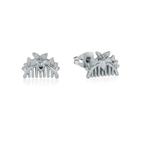 Disney Couture Kingdom - Mulan - Comb Stud Earrings White Gold