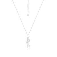 Disney Couture Kingdom - D100 - Woody Facet Necklace White Gold