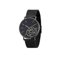 Disney Couture Kingdom - Beauty and the Beast - Enchanted Rose Watch Gunmetal