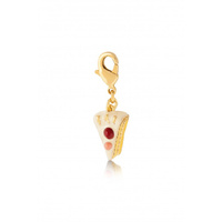 Disney Couture Kingdom - Alice in Wonderland - Cake Slice Necklace Charm Yellow Gold