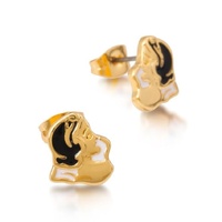 Disney Couture Kingdom - Snow White and the Seven Dwarfs - Snow White Stud Earrings Yellow Gold