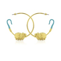 Disney Couture Kingdom - Toy Story - Bo Peep Hoop Earrings Yellow Gold