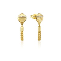 Disney Couture Kingdom - Mulan - Lantern Stud Earrings Yellow Gold